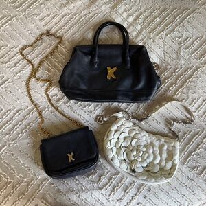 Elegant Vintage Paloma Picasso and Brighton lot of 3 Women's Handbag